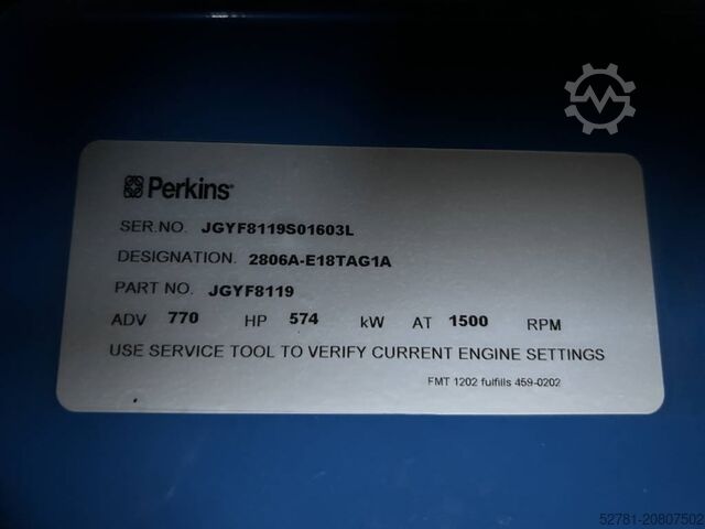 Agregado FG Wilson P660-3 - 660 kVA Genset - DPX-16022