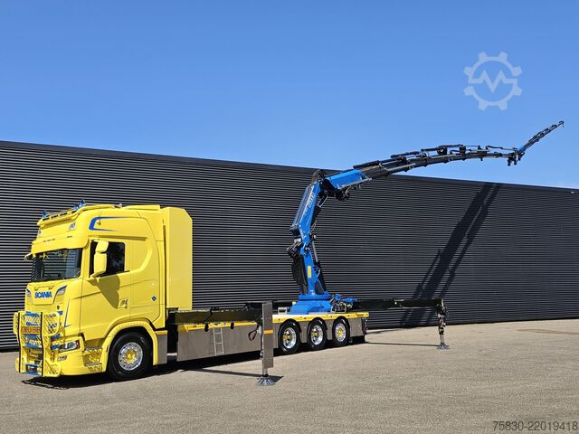 Camión grúa Scania S580 V8 / 8x4 / FASSI 115 t/m CRANE / RETARDER