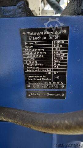 Retificadora interna e de faces GLAUCHAU SIP 400x500