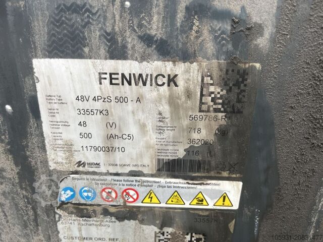 Electric 3-wheel forklift Linde E14-02