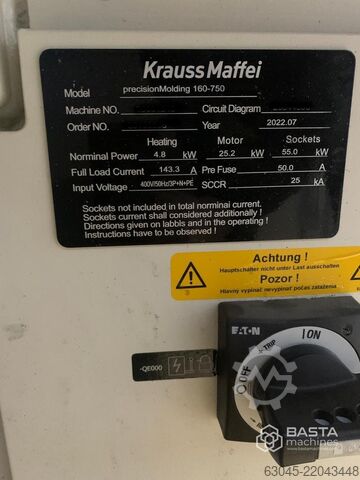 Krauss Maffei precisionMolding 160-750 (2013) Krauss Maffei precision Molding 160-750