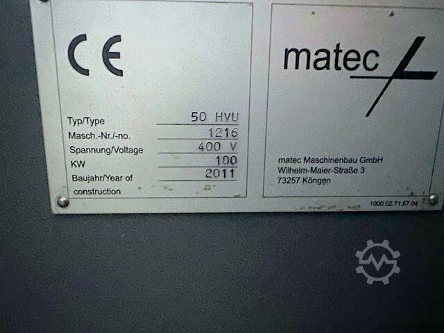 머시닝 센터(수직) Matec 50HVU