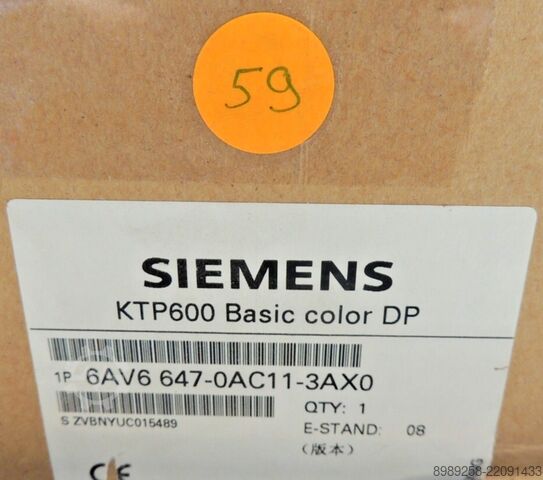 Βασικό πάνελ Siemens KTP600 Basic Color DP