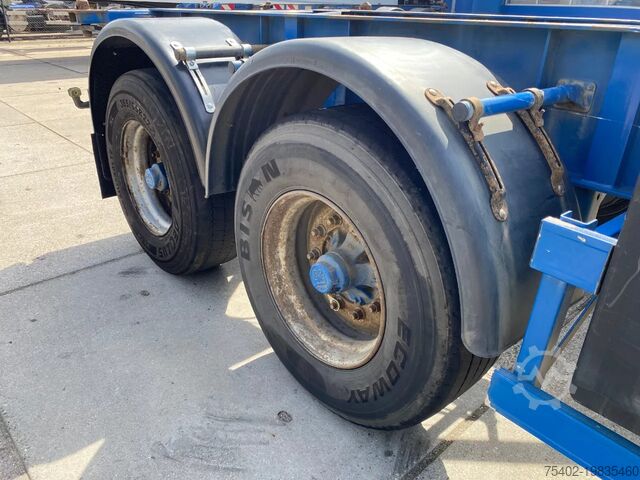 Transporte de contentores Turbo's Hoet 20 FT Container Chassis / APK t/m 3-2026 / BPW ...