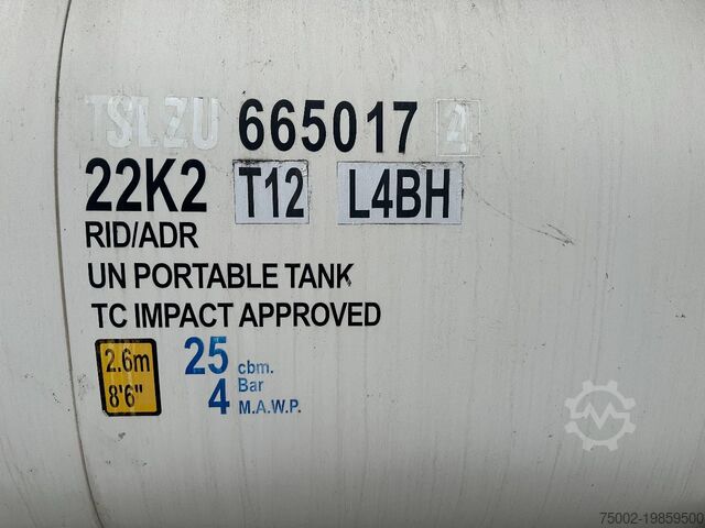 Conteneur-citerne CIMC 20FT ISO / 25.020L-1-COMP. / L4BN / UN Portable...