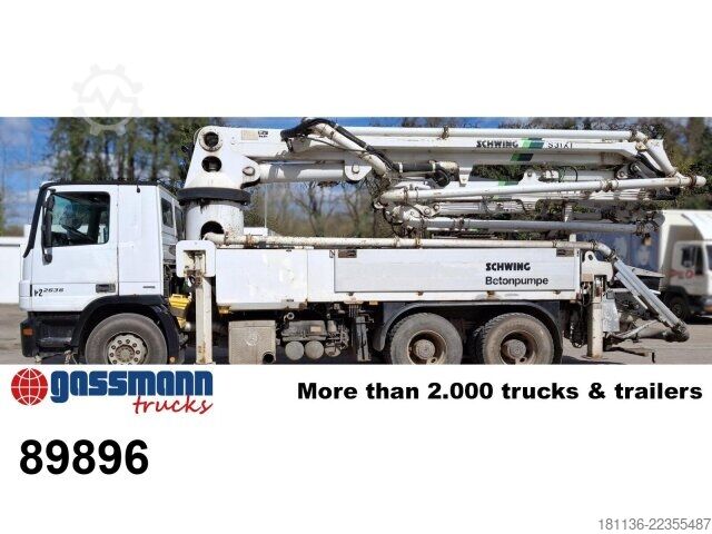Betongpumpbil Mercedes-Benz Actros 2636 6x4, Betonpumpe Schwing Stetter