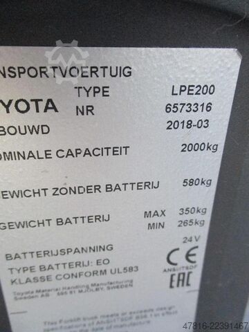 ручний гідравлічний візок TOYOTA LPE200