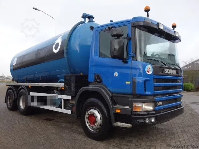 Vehículo de succión Scania P114-340 16000 LITER VACUUM TOILET TRUCK,MANUAL...