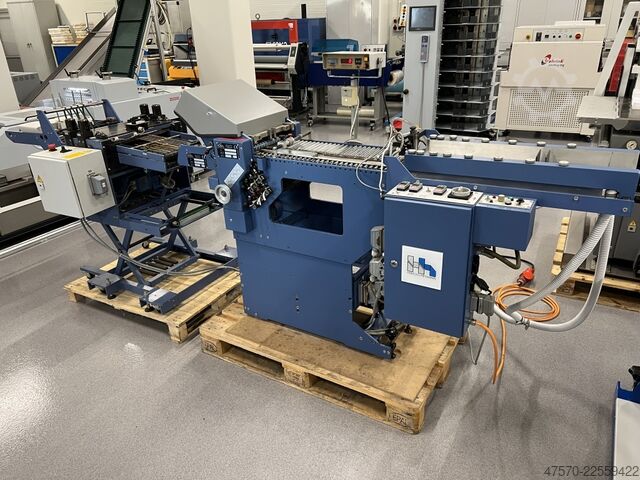 Falzmaschine Herzog Heymann KL112-6 Pharmaceutical Folding Machine + Press and Stacking