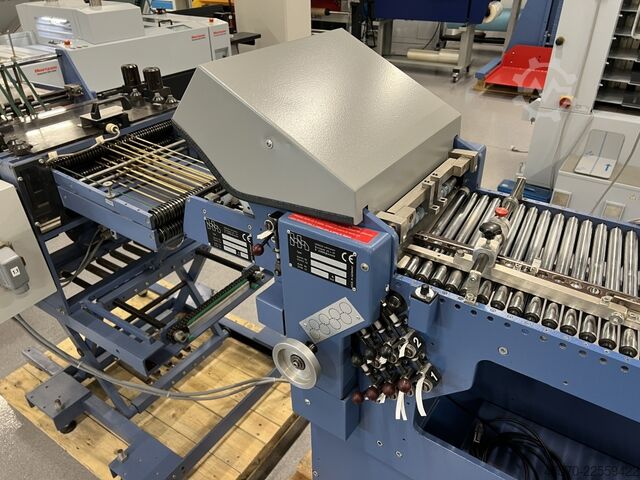 Falzmaschine Herzog Heymann KL112-6 Pharmaceutical Folding Machine + Press and Stacking