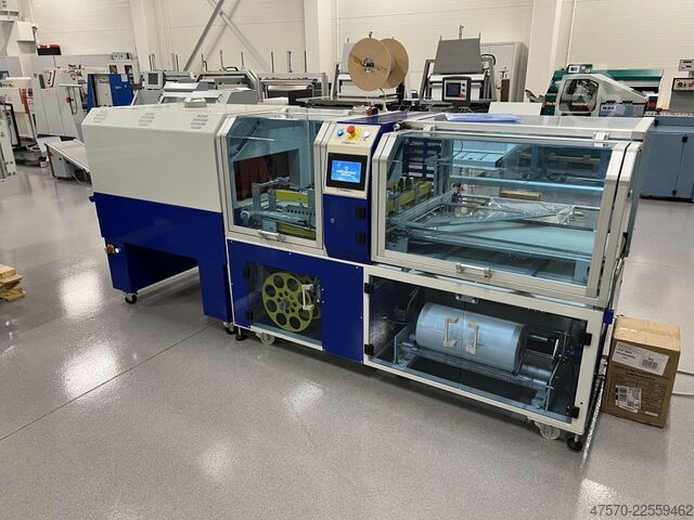 Mesin pembungkus foil Italdibipack Mecpack FS + FornoTouch 5525EV Sealer with Shrink Tunnel