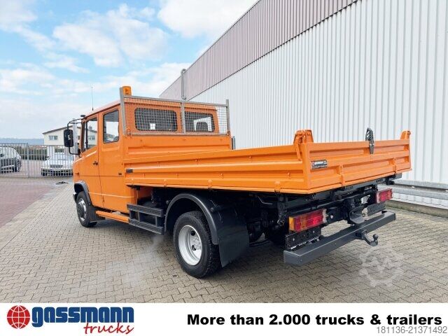 Furgão basculante Mercedes-Benz Vario 816 D 4x2 Doka, 2x AHK, Meiller Kipper,