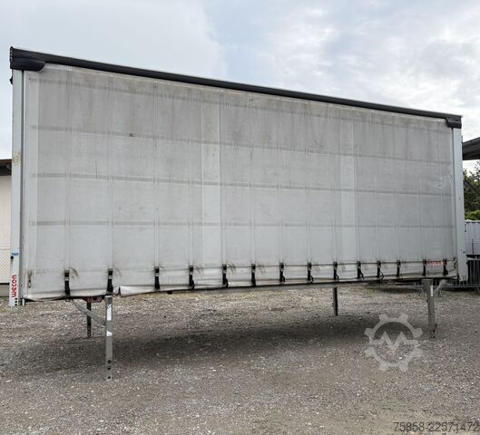 Skipta kassa með flatbed og presenningu Wecon Jumbo XXL Innen 3090 mm Hubdach Verzinkt
