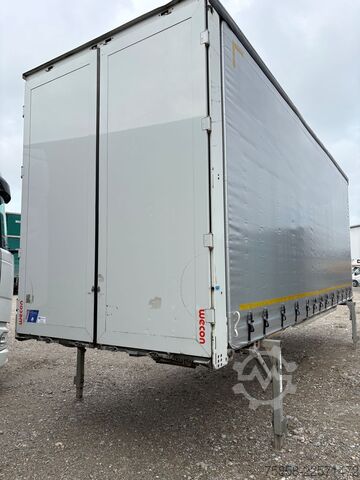 Skipta kassa með flatbed og presenningu Wecon Jumbo XXL Innen 3090 mm Hubdach Verzinkt