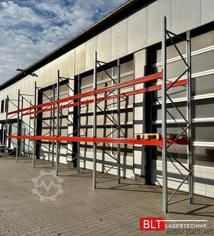 Estante de alta resistencia ca. 14 lfm Palettenregale H: 450cm Fachlast: 3000 kg , 45 Palettenplätze