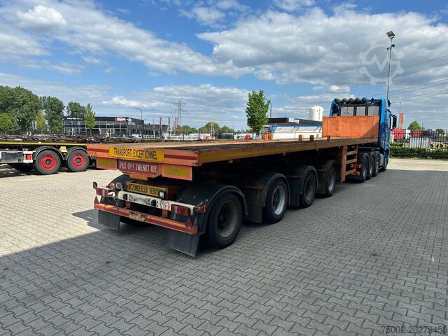 Platform aanhanger Nooteboom OVB-73-04, 73 tons Ballast trailer, 4 axles, 3 ...