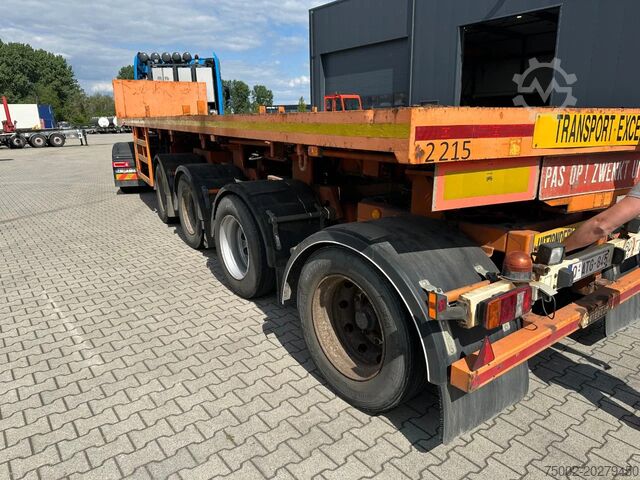 Platform aanhanger Nooteboom OVB-73-04, 73 tons Ballast trailer, 4 axles, 3 ...