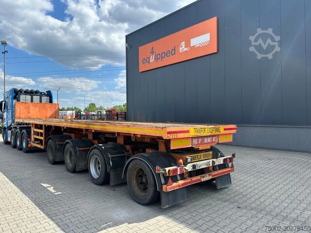 Platform aanhanger Nooteboom OVB-73-04, 73 tons Ballast trailer, 4 axles, 3 ...