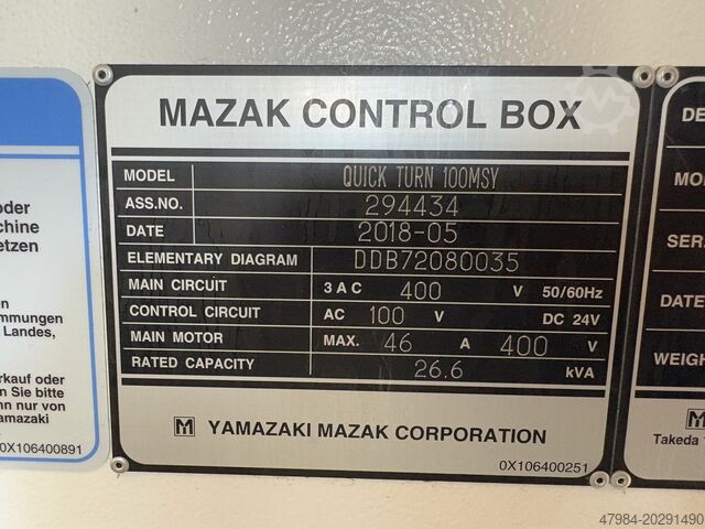 CNC dreiebenk Mazak SMOOTH QUICK TURN 100 MSY
