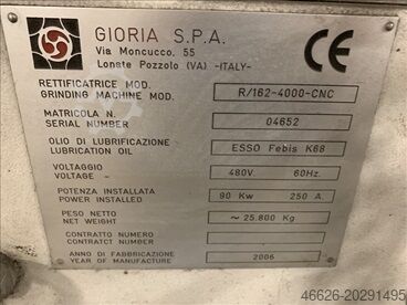Rectifieuse cylindrique GIORIA R 162x4000