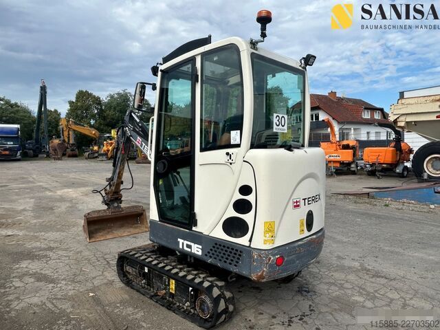 मिनी खुदाई करनेवाला Terex TC16/SW/Schwenklöffel/2228 Std.