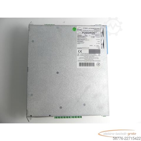 Komponentas Stöber FDS5055/L Posidrive Servoantrieb HW 11 SW 5.3C SN: 8702144