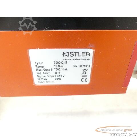 Komponente  Stöger 9278 Schraubautomat SN: SES003743 mit 2 x Kistler Z90002.15 Sensoren