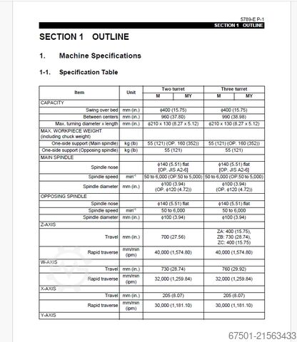 CNC strug Okuma LT2000 EX  (3453)