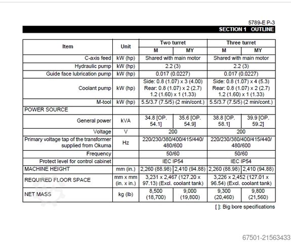 CNC strug Okuma LT2000 EX  (3453)