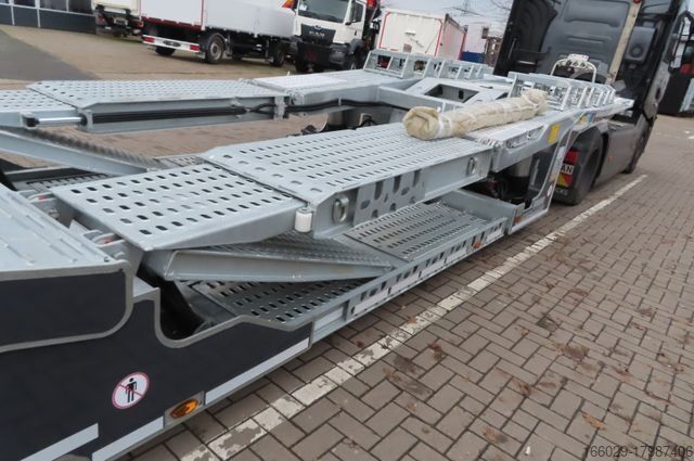 شبه مقطورة لنقل السيارات KÄSSBOHRER K.SOK Truck/Car Transporter, Novagrau