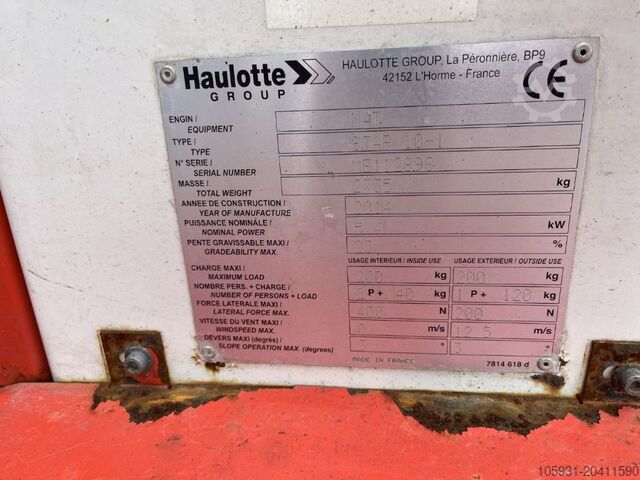 Telescopic Boom Haulotte STAR 10-1