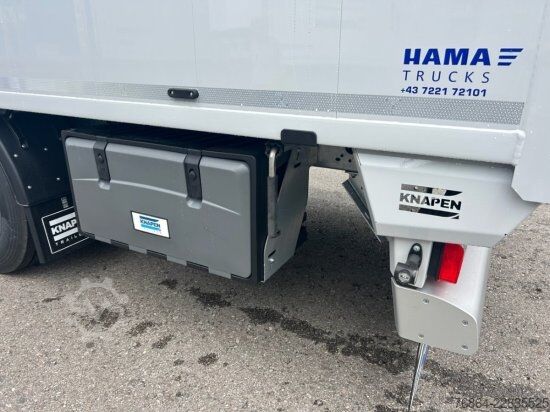 Puspriekabė su judančiomis grindimis KNAPEN K100 SCHUBBODEN, NEUFAHRZEUG, 10MM BODEN, LIFTACHSE,  FUNK