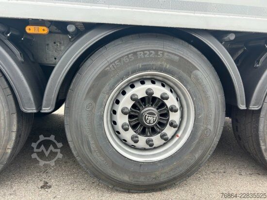 Puspriekabė su judančiomis grindimis KNAPEN K100 SCHUBBODEN, NEUFAHRZEUG, 10MM BODEN, LIFTACHSE,  FUNK