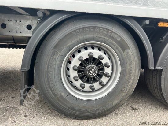 Puspriekabė su judančiomis grindimis KNAPEN K100 SCHUBBODEN, NEUFAHRZEUG, 10MM BODEN, LIFTACHSE,  FUNK