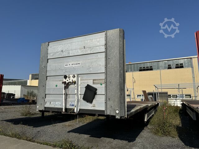 öppen semitrailer med kapell FLIEGL SDS 390 Jumbo Tele