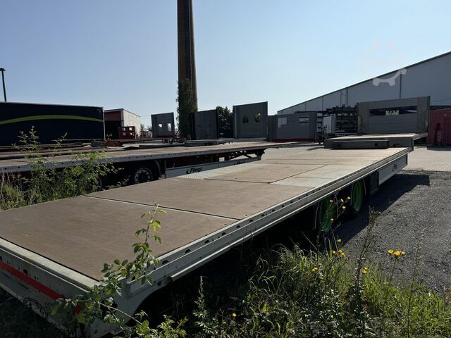 öppen semitrailer med kapell FLIEGL SDS 390 Jumbo Tele