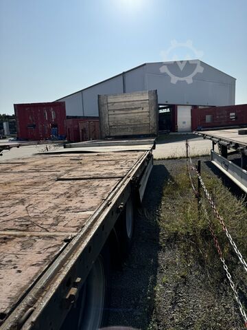 öppen semitrailer med kapell FLIEGL SDS 390 Jumbo Tele
