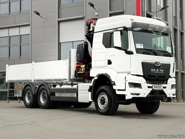 Nakládací plošina MAN TGS 33.520 6x6 BL Pritsche Kran Fassi F235A.2.24