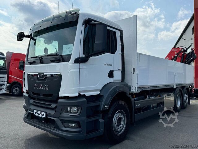 Loading platform MAN TGS 26.480 6x2-4 Luft / Luft Baustoff-Pritsche ...