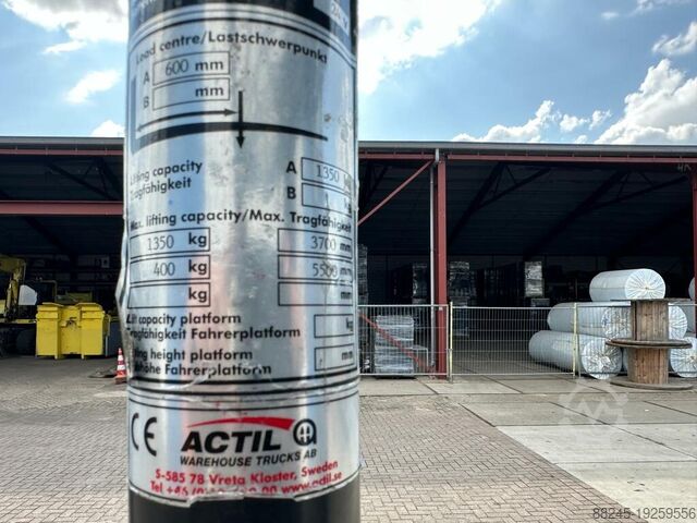 Apilador eléctrico triplex con conductor sentado VS-22201 de 5500 mm BJ2020 ACTIL SV13