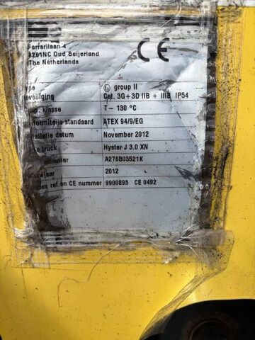 Forklift Hyster J3.0 XN CAT 3 GD