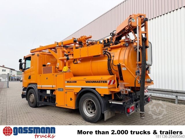 Road sweeper Scania G 320 4x2, Müller Vacumaster ca. 5,5m³, Funk