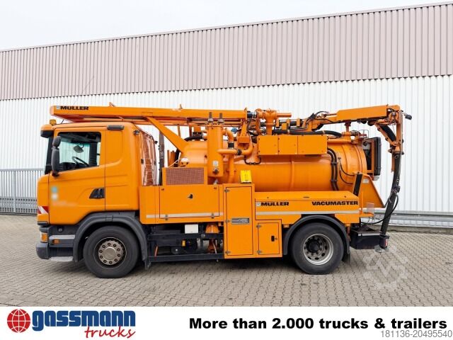 Road sweeper Scania G 320 4x2, Müller Vacumaster ca. 5,5m³, Funk