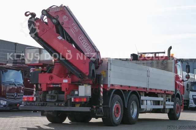 משאית שטוחה DAF CF 85.460 6x2 Pritschen Fassi Kran Funk Euro 5