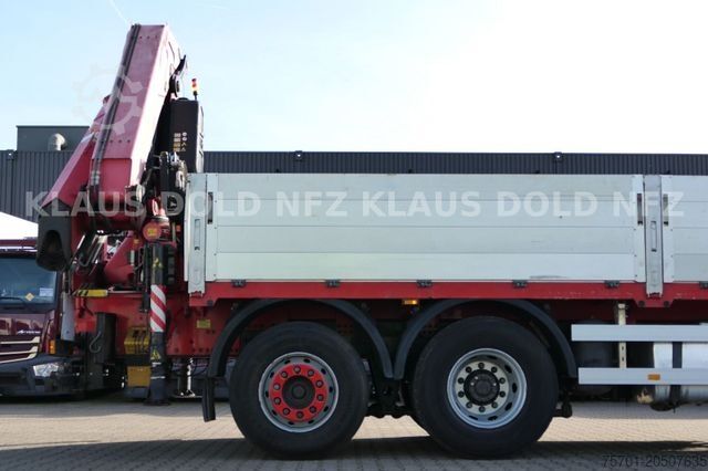 משאית שטוחה DAF CF 85.460 6x2 Pritschen Fassi Kran Funk Euro 5