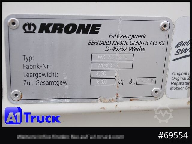 Wechselbrücke mit Kofferaufbau KRONE WB BDF 7,45 Koffer,  2750mm innen, 20 x vorhanden
