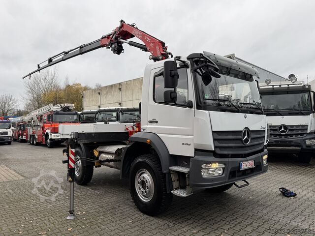 Truck mounted crane Mercedes-Benz Atego 1018 4X4 Fassi F125 bis 19.5 Meter
