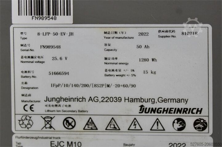 Carretilla elevadora Jungheinrich EJC M10 154 E LI-ION