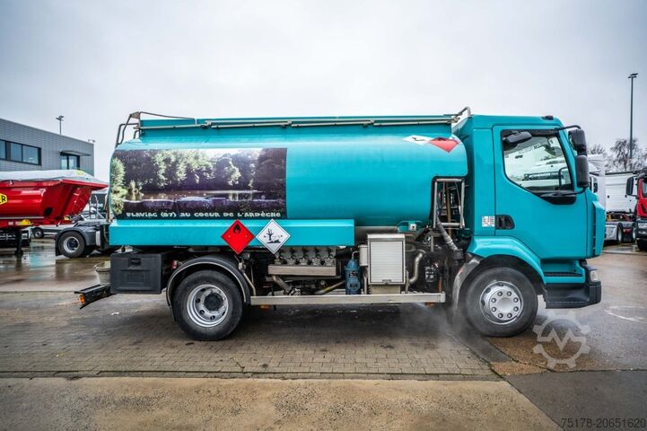 Fuel tanker RENAULT MIDLUM 270 DXI + MAGYAR ALU 11000L+5COMP.