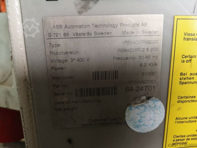 Industrieroboter ABB Robotics IRB 6400RF 2.5/200